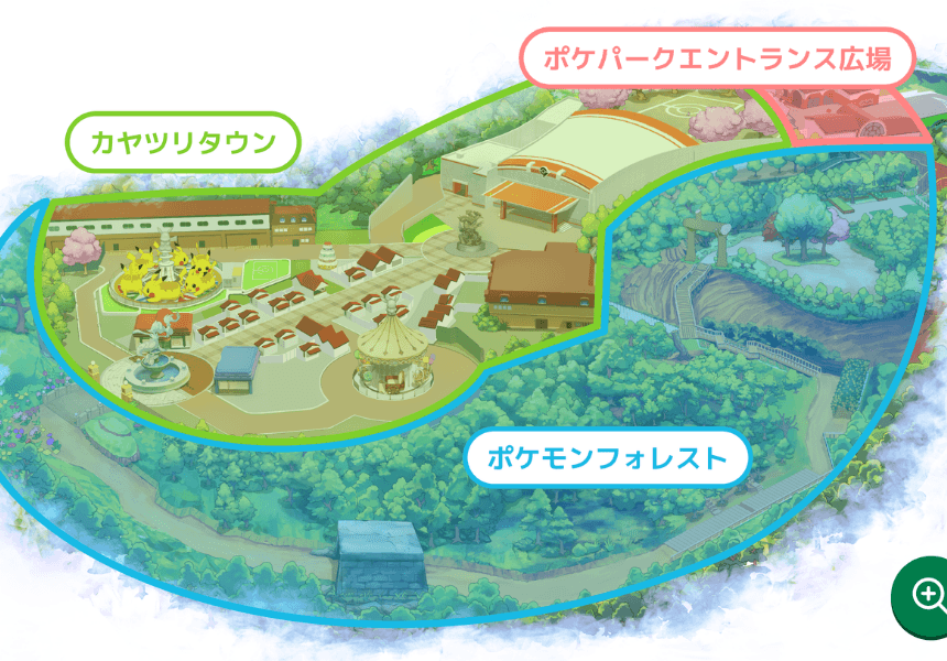 ポケパークカントー　園内マップ